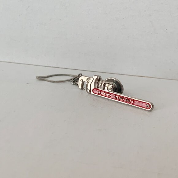 2/$10* Wrench Tie Tack Ridgid Heavy Duty Plumber Handyman Metal Vintage - Picture 6 of 8